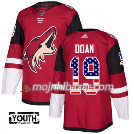 Dresovi Arizona Coyotes Shane Doan 19 Adidas 2017-2018 Crvena USA Flag Fashion Authentic - Dječji Dresovi Arizona Coyotes Shane Doan 19 Adidas 2017-2018 Crvena USA Flag Fashion Authentic - Dječji
